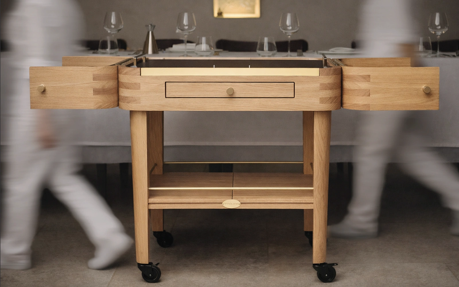 Chariot à fromages sur mesure